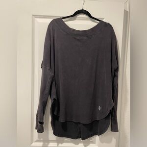 Free People Charcoal Gray Sweater